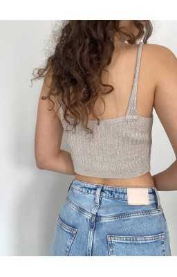 Zlatý crop top MARTELA
